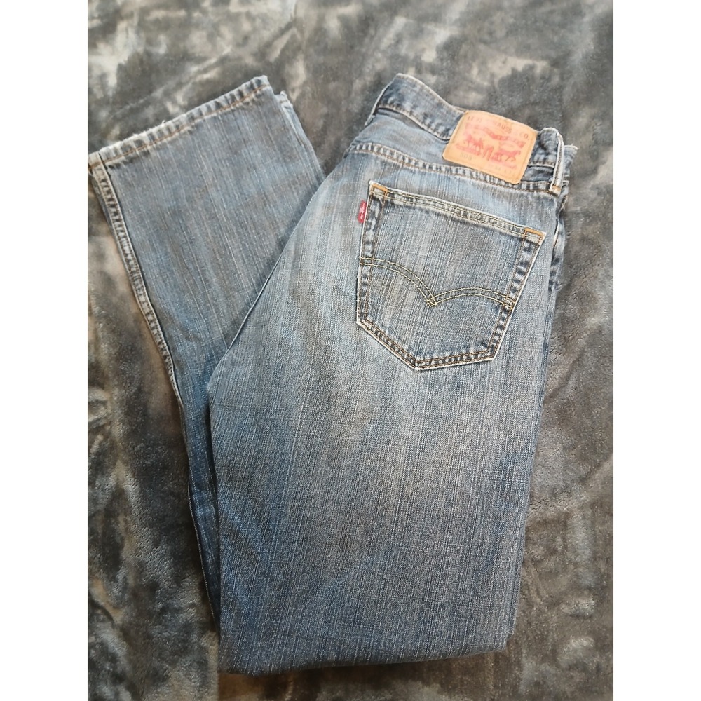 Levi's 505 Jeans 34x34 Regular‎ Straight Leg Men's Blue Denim Pants